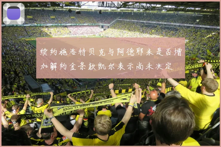 续约施洛特贝克与阿德耶米是否增加解约金条款凯尔表示尚未决定